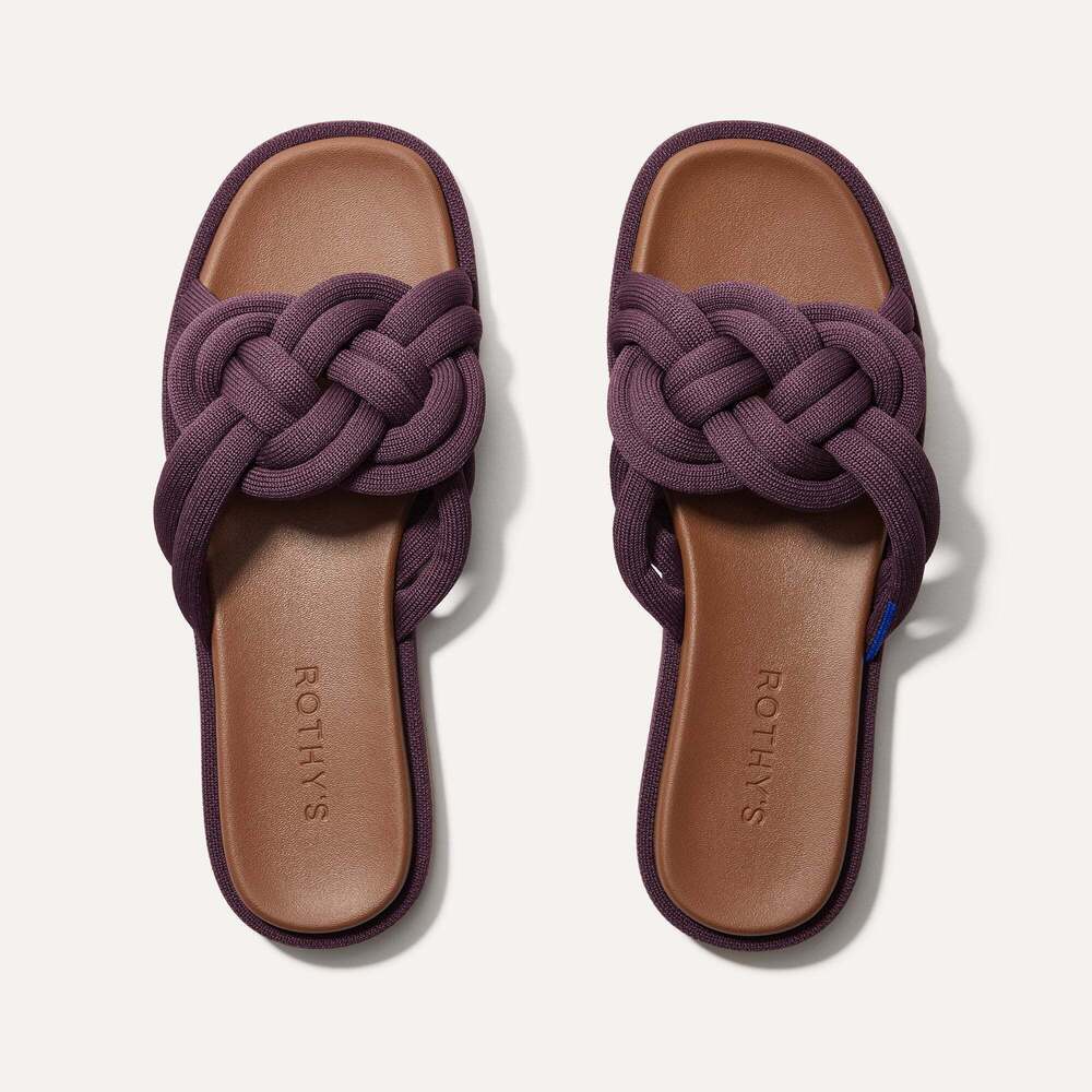 Rothy's The Summer Sandal - Blackberry Size 9